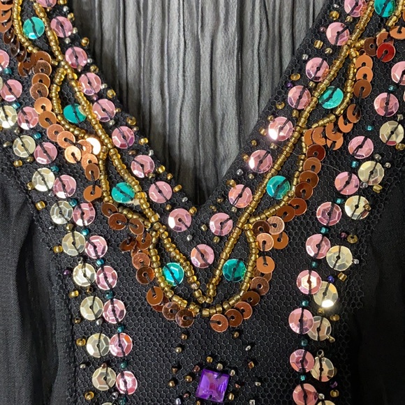 Cupio Tops - Permanent Crinkle Embellished Top by Cupio